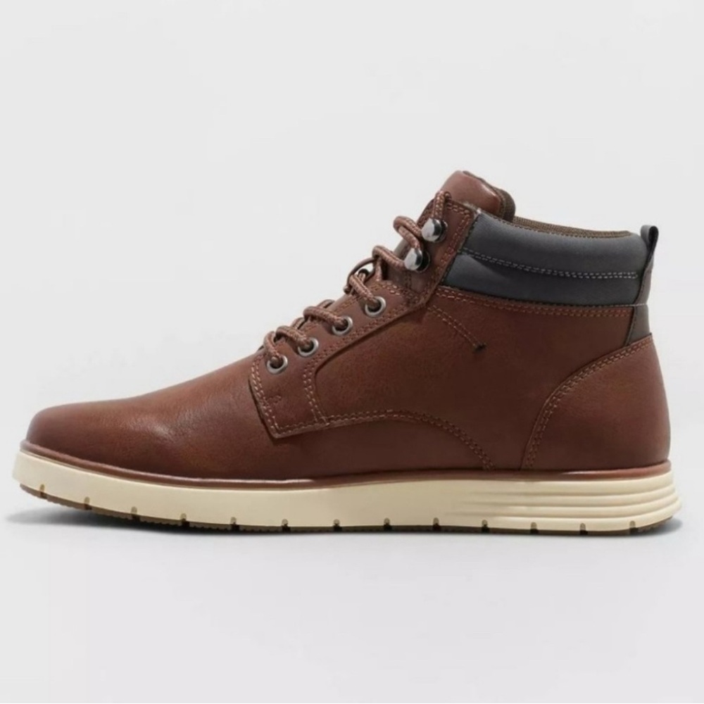 Goodfellow & Co Maxwell Brown High Top Lace-up Sneaker Boots 11 NWT